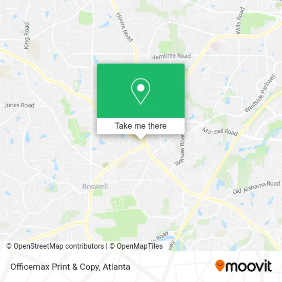 Officemax Print & Copy map
