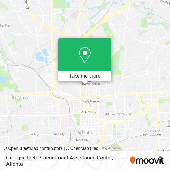 Georgia Tech Procurement Assistance Center map