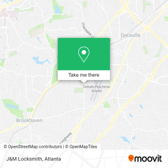 J&M Locksmith map