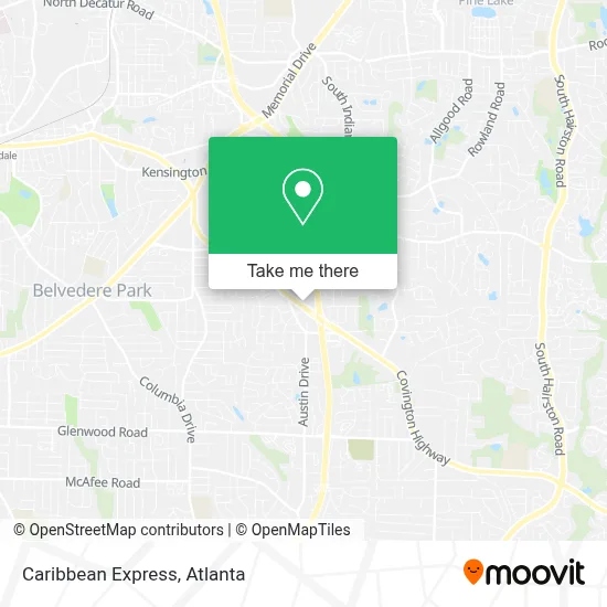 Caribbean Express map