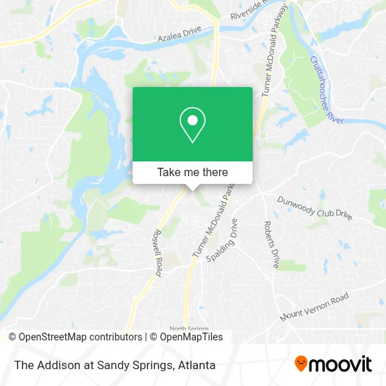 The Addison at Sandy Springs map