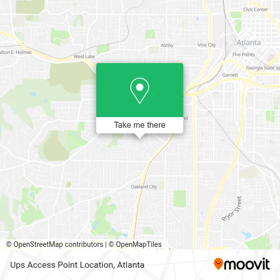Ups Access Point Location map