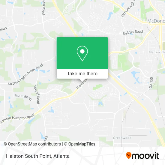 Halston South Point map