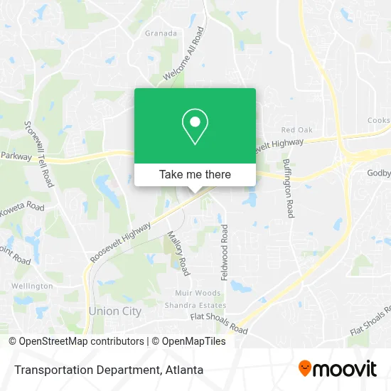 Transportation Department map