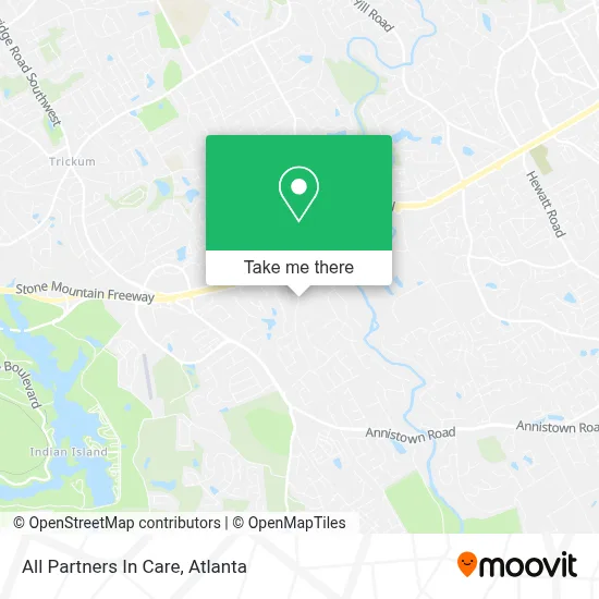 All Partners In Care map
