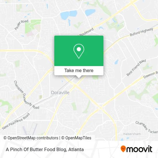 A Pinch Of Butter Food Blog map