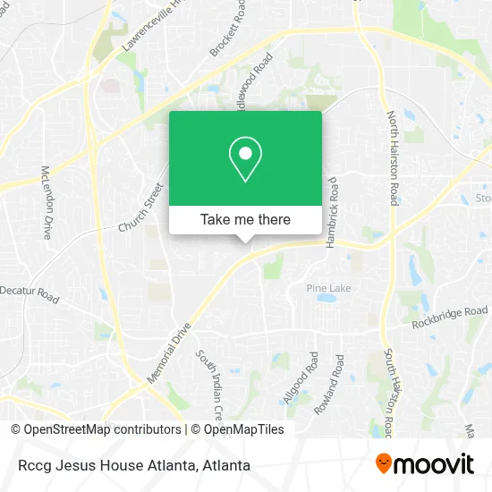 Rccg Jesus House Atlanta map