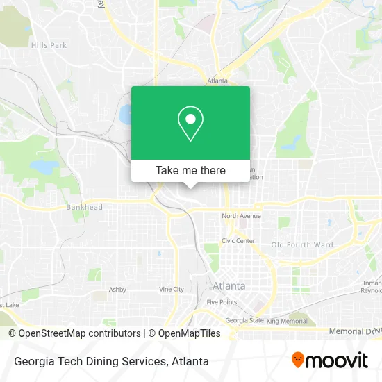 Georgia Tech Dining Services map