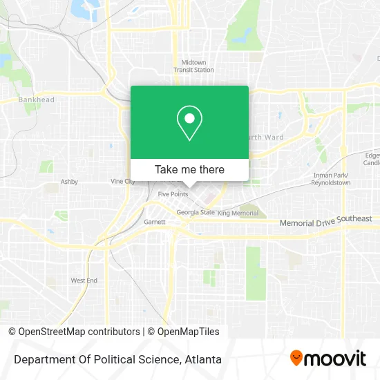 Department Of Political Science map