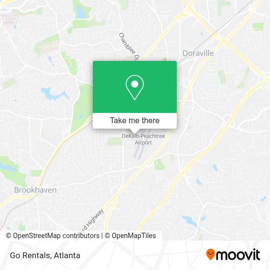 Go Rentals map