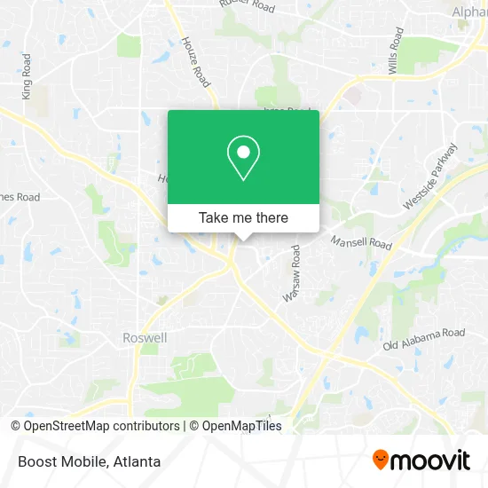 Boost Mobile map