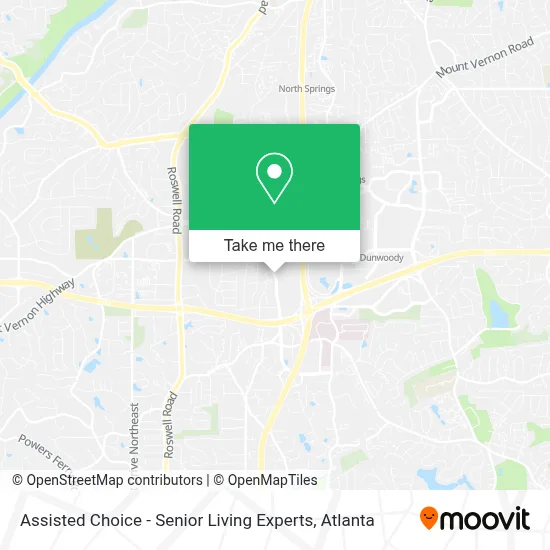 Assisted Choice - Senior Living Experts map