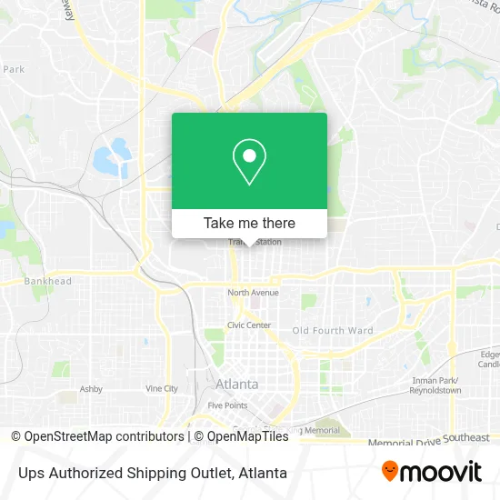 Ups Authorized Shipping Outlet map