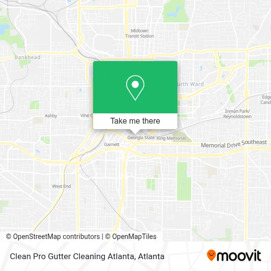 Clean Pro Gutter Cleaning Atlanta map