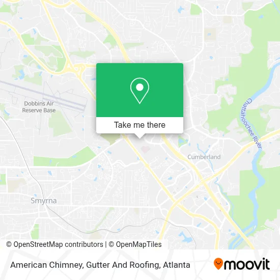 American Chimney, Gutter And Roofing map