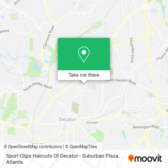 Sport Clips Haircuts Of Decatur - Suburban Plaza map