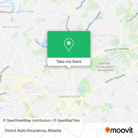 Direct Auto Insurance map
