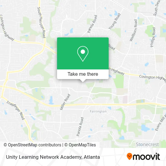 Unity Learning Network Academy map
