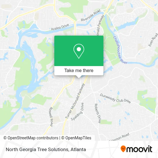 North Georgia Tree Solutions map