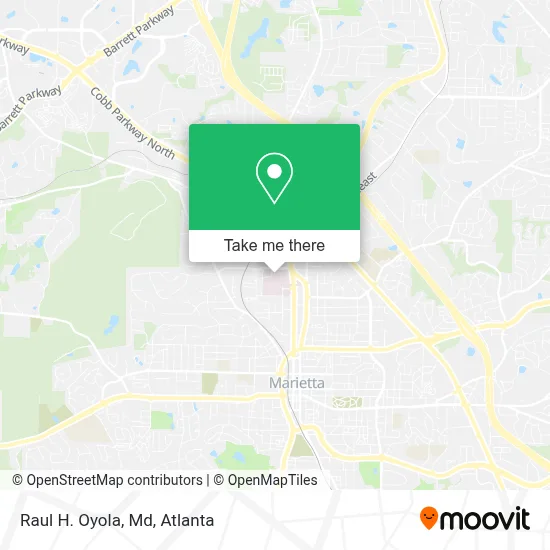 Raul H. Oyola, Md map
