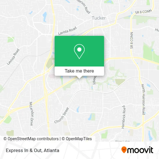 Express In & Out map
