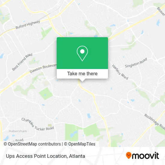 Ups Access Point Location map