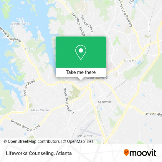 Lifeworks Counseling map