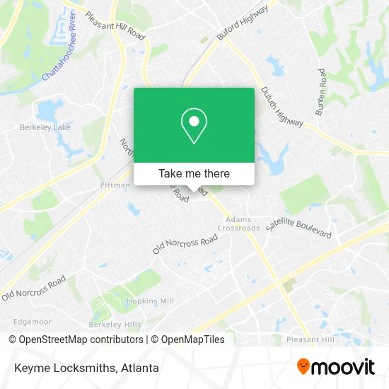 Keyme Locksmiths map