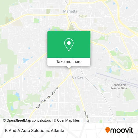 K And A Auto Solutions map