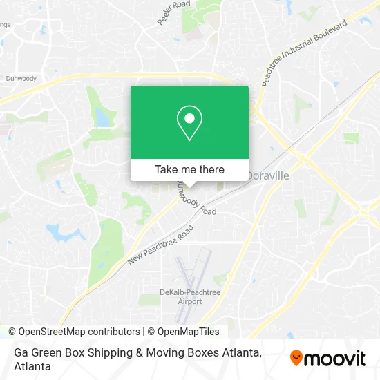 Ga Green Box Shipping & Moving Boxes Atlanta map