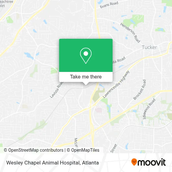 Wesley Chapel Animal Hospital map