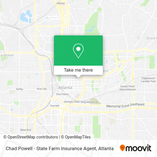 Chad Powell - State Farm Insurance Agent map