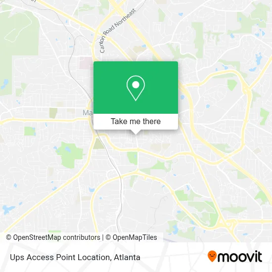 Ups Access Point Location map