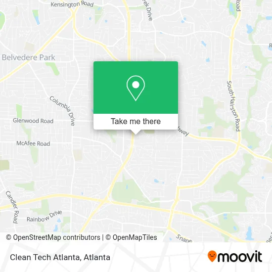 Clean Tech Atlanta map