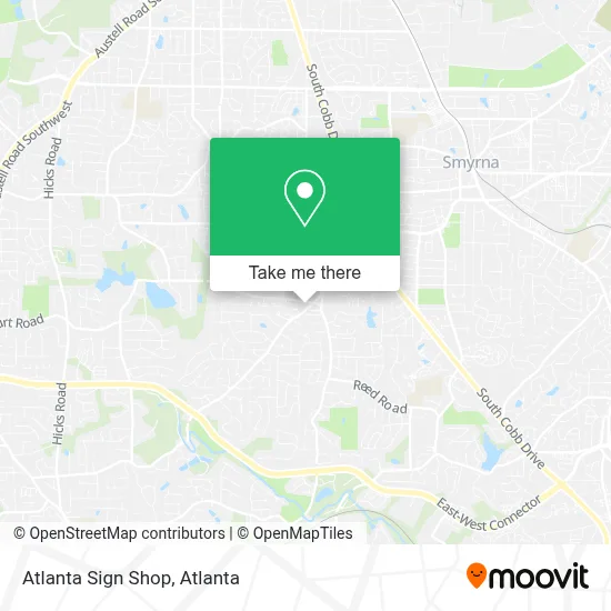 Atlanta Sign Shop map