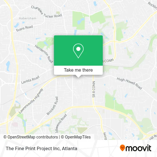 The Fine Print Project Inc map