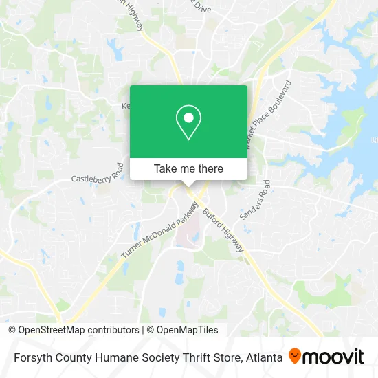 Forsyth County Humane Society Thrift Store map