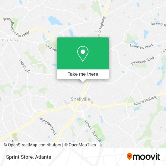 Sprint Store map