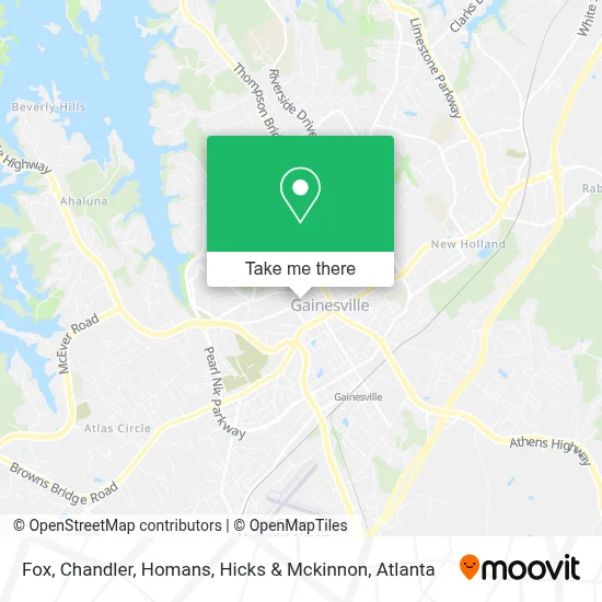 Fox, Chandler, Homans, Hicks & Mckinnon map