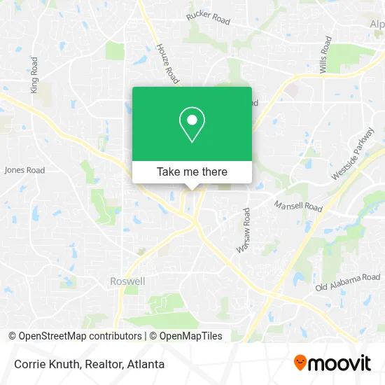 Corrie Knuth, Realtor map