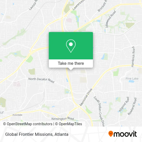 Global Frontier Missions map