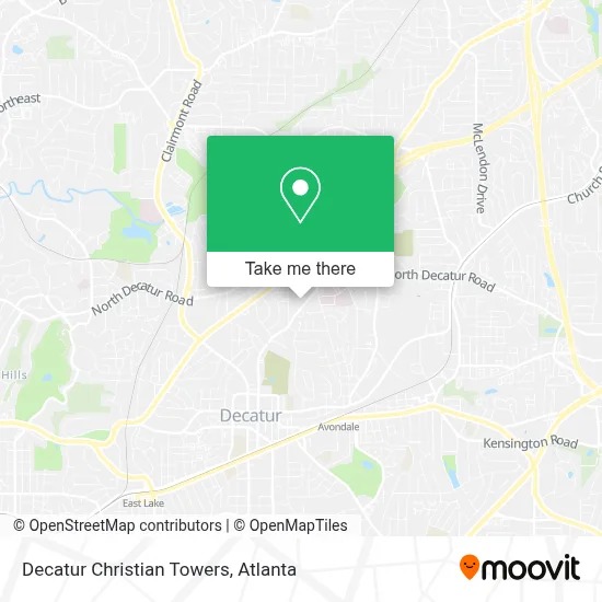 Decatur Christian Towers map