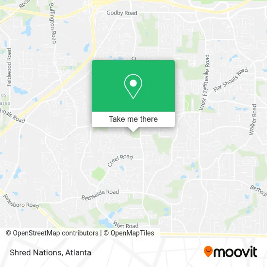 Shred Nations map