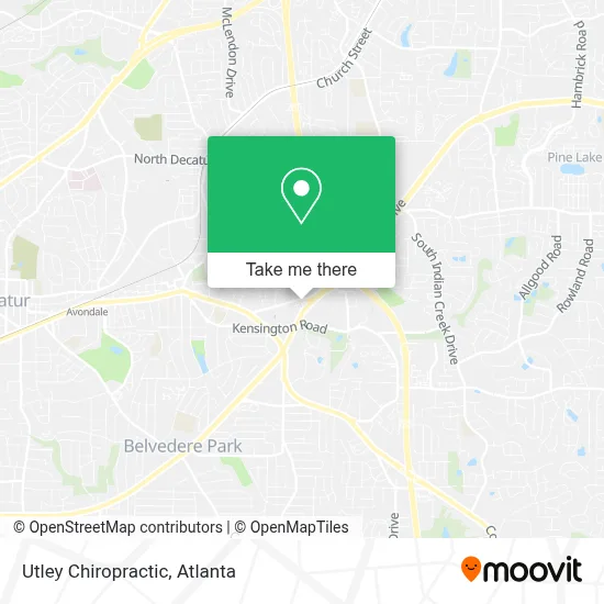 Utley Chiropractic map