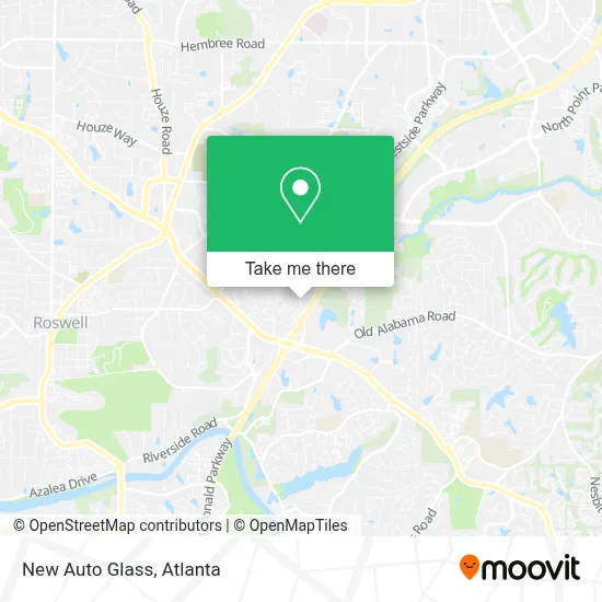 New Auto Glass map