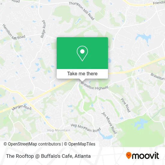 The Rooftop @ Buffalo's Cafe map