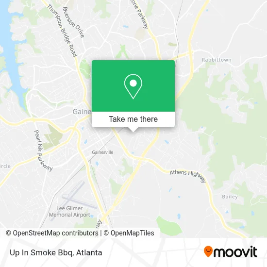 Up In Smoke Bbq map