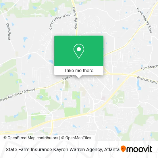 State Farm Insurance Kayron Warren Agency map