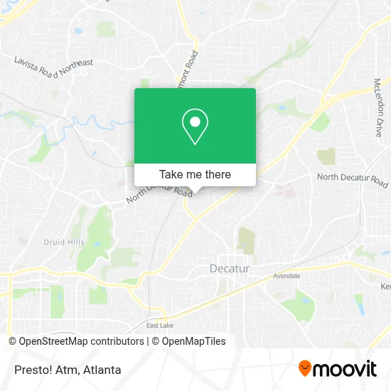 Presto! Atm map
