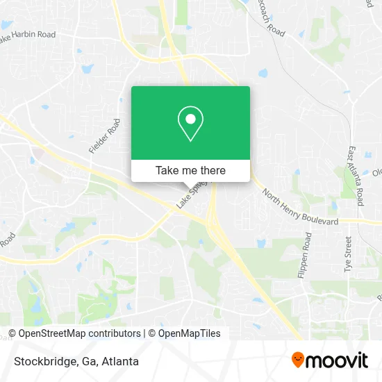 Stockbridge, Ga map